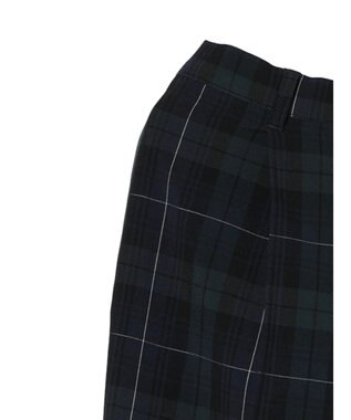 Green Parks きれいシルエットチェックパンツ Glen Check