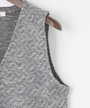 JOSEPH ABBOUD 【サスティナブル加工】スラブギマ ニットベスト グレー系7