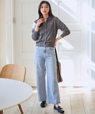 ANY 7daysデイリーワイドデニム ブリーチ