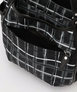 Y'SACCS ドローイングチェック2WAYミニトート ブラック