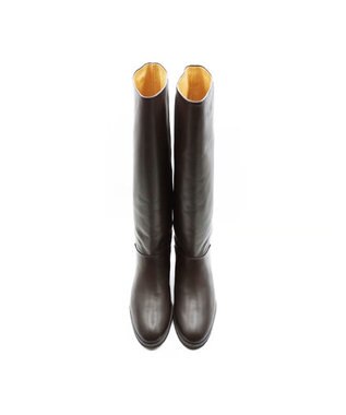 APOM インヒールロングブーツ40 ダークブラウン