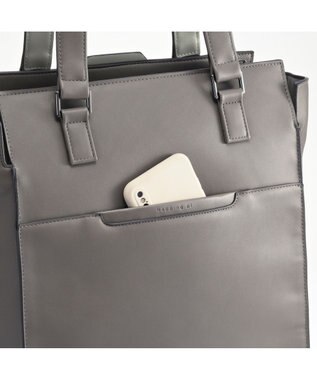ACE BAGS & LUGGAGE W&.Day/Night リリ バーチカルトート A4サイズ 13.3インチPC 15176 ダブルアンドデイナイト チャコール