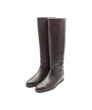 APOM インヒールロングブーツ40 ダークブラウン