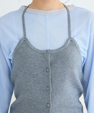 CRAFT STANDARD BOUTIQUE ホルターネックニットベスト Gray Mixture