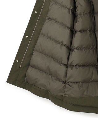 23区 L 【一部店舗限定/撥水加工】ミリタリー ダウンコート カーキ系