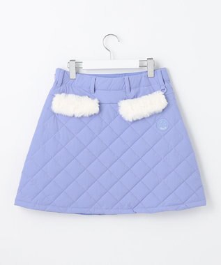 23区GOLF レディな防寒アイテム【WOMEN】ダイヤキルト 中綿スカート 保温性◎寒い朝に最適 ふじ色系