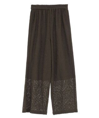 earth music&ecology レースイージーパンツ Mocha