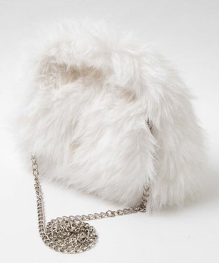 WEGO ファーフラップショルダー ホワイト