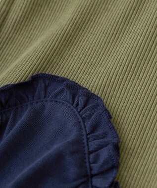 Green Parks ・ＳＵＧＡＲ　ＳＰＯＯＮ　ギャザーノースリーブワンヒ Khaki