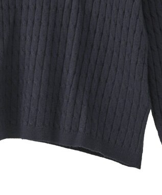 AMERICAN HOLIC ミニケーブルショート丈プルオーバー Navy