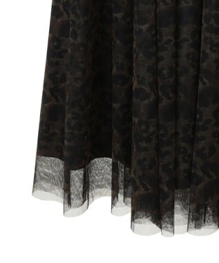 AMERICAN HOLIC チュールギャザースカート Leopard