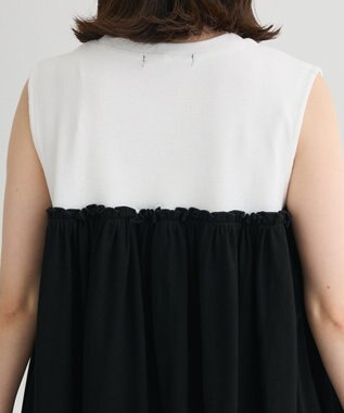 Green Parks ・ＳＵＧＡＲ　ＳＰＯＯＮ　ギャザーノースリーブワンヒ Off White