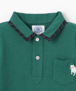 J.PRESS KIDS 【100-130cm】カノコ バックブル 半袖ポロシャツ グリーン系