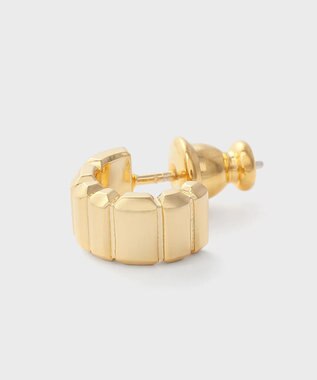 Paul Smith スクエアカッティング ピアス ゴールド