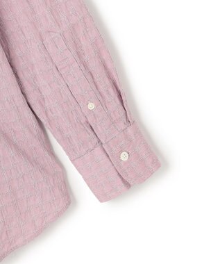 JOSEPH HOMME 新柄【オリジナル素材】ラティスジャガードストレッチ　ウィングカラーシャツ ピンク系