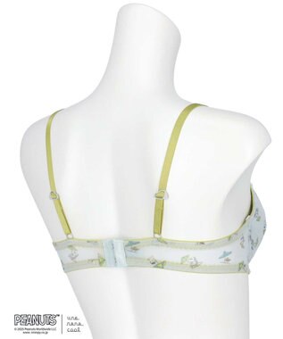 une nana cool 【ノンワイヤーブラ】リボンブラ　MADE WITH PEANUTS GY