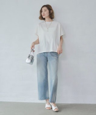 WEGO 【2026春夏新作】接触冷感フレンチスリーブT オフホワイト