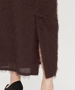 uncrave 【手洗い可】フリンジ ジャガード スカート（uncrave STANDARD） ブラウン