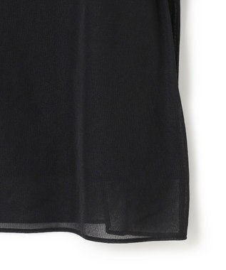 ICB 【洗える】シアージャージ カットソー ブラック系