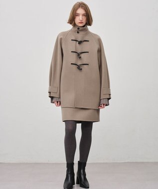 uncrave メルトンリバー ミドルダッフルコート トープ