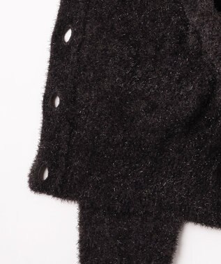 Feroux キラキラシャギー ニット カーディガン グレー系
