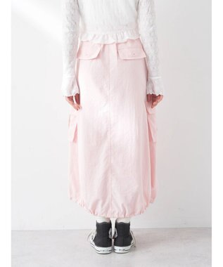 earth music&ecology バルーンカーゴスカート Pink