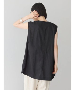 AMERICAN HOLIC リネンブレンドジレベスト Black