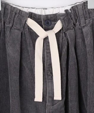 J.PRESS YORK STREET 【UNISEX】コーデュロイ 2タックワイドパンツ ライトグレー系