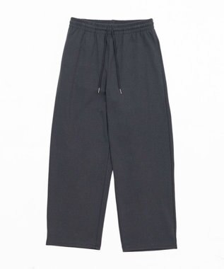 WEGO 【ユニセックス着用ITEM/MLサイズ展開/ウエストゴム】ボンディングスウェットパンツ ブラック中濃色