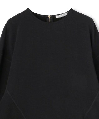 BEIGE， BROOM / スウェット風ライトフォルムプルオーバー Black