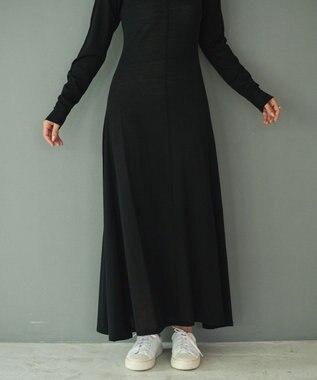 #Newans パーフェクトシルエットニットドレス ブラック