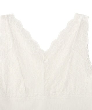 earth music&ecology 前後２ＷＡＹレースタンクトップ Ivory