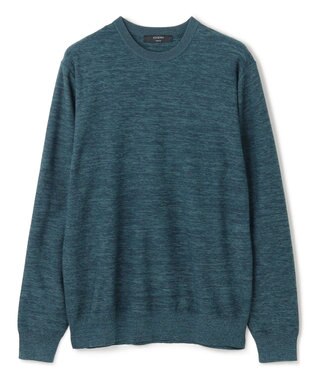 JOSEPH HOMME レクサスムリネ　クルーネックニット スモーキーグリーン系