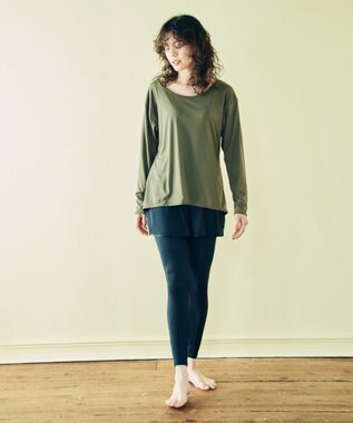 San-ai Resort（三愛水着楽園） 【WEB限定】水陸両用キュロット付レギンス2点【FILA（フィラ）】 12BK