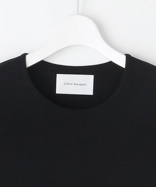 自由区 【カトリエムブーケ】Ruche フリルディテールニットドレス ブラック