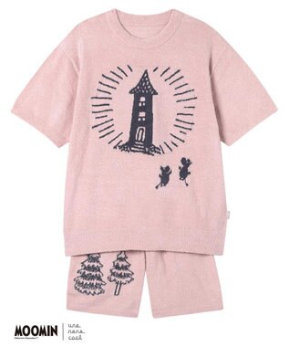 une nana cool 【ムーミン】なめらかふわふわプルオーバー&ハーフパンツセット OR