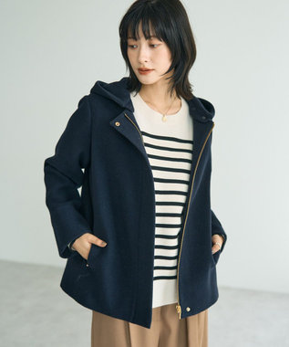 YECCA VECCA ウール混2wayショートコート