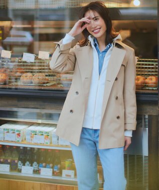 23区 【洗える】オーガニックコットンテリー フーディー ホワイト系