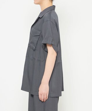 uncrave ドレープツイル ミリタリー ジャケット ブルーグレー