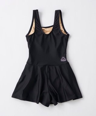 OP／FILA 【Kappa】Aラインスクール水着 ブラック×パープル
