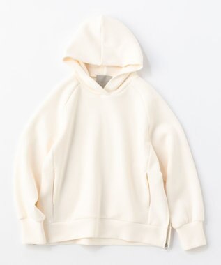 UNFILO L 【洗える】ダブルフェイス サイドZIPフーディ オフ