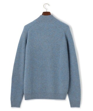 J.PRESS MEN 【KING SIZE】【Cash Lamb’s Wool】ハーフジップニット ブルー系