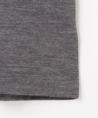 JOSEPH ABBOUD 【ふっくらあたたかウール100％】ウールダディポロシャツ ライトグレー系