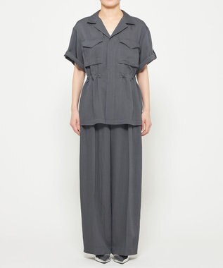 uncrave ドレープツイル ミリタリー ジャケット ブルーグレー