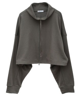 CRAFT STANDARD BOUTIQUE 【WEB限定】裏毛ダブルジップショートスウェット/24AW Khaki