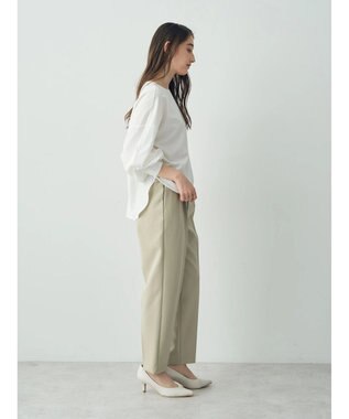 YECCA VECCA タックテーパードパンツ② Black