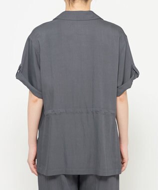 uncrave ドレープツイル ミリタリー ジャケット ブルーグレー