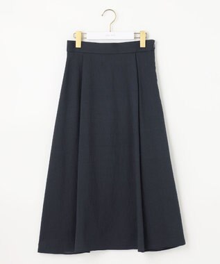 ANY SIS 【洗える】エアリーストライプ スカート ネイビー