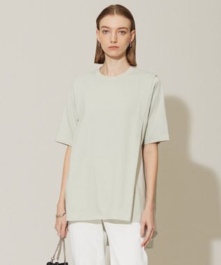 ICB 【接触冷感・UVケア・洗える】コンフォートプレーティング デザインカットソー ピスタチオ系