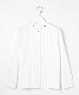 J.PRESS LADIES L プレーティングジャージー カットソー ホワイト系